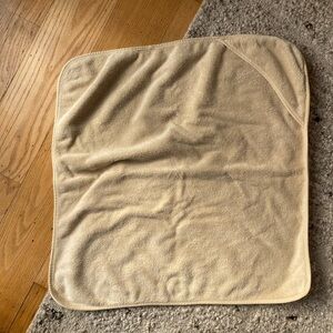 Mushie Organic Cotton Baby Hooded Towel, Fog